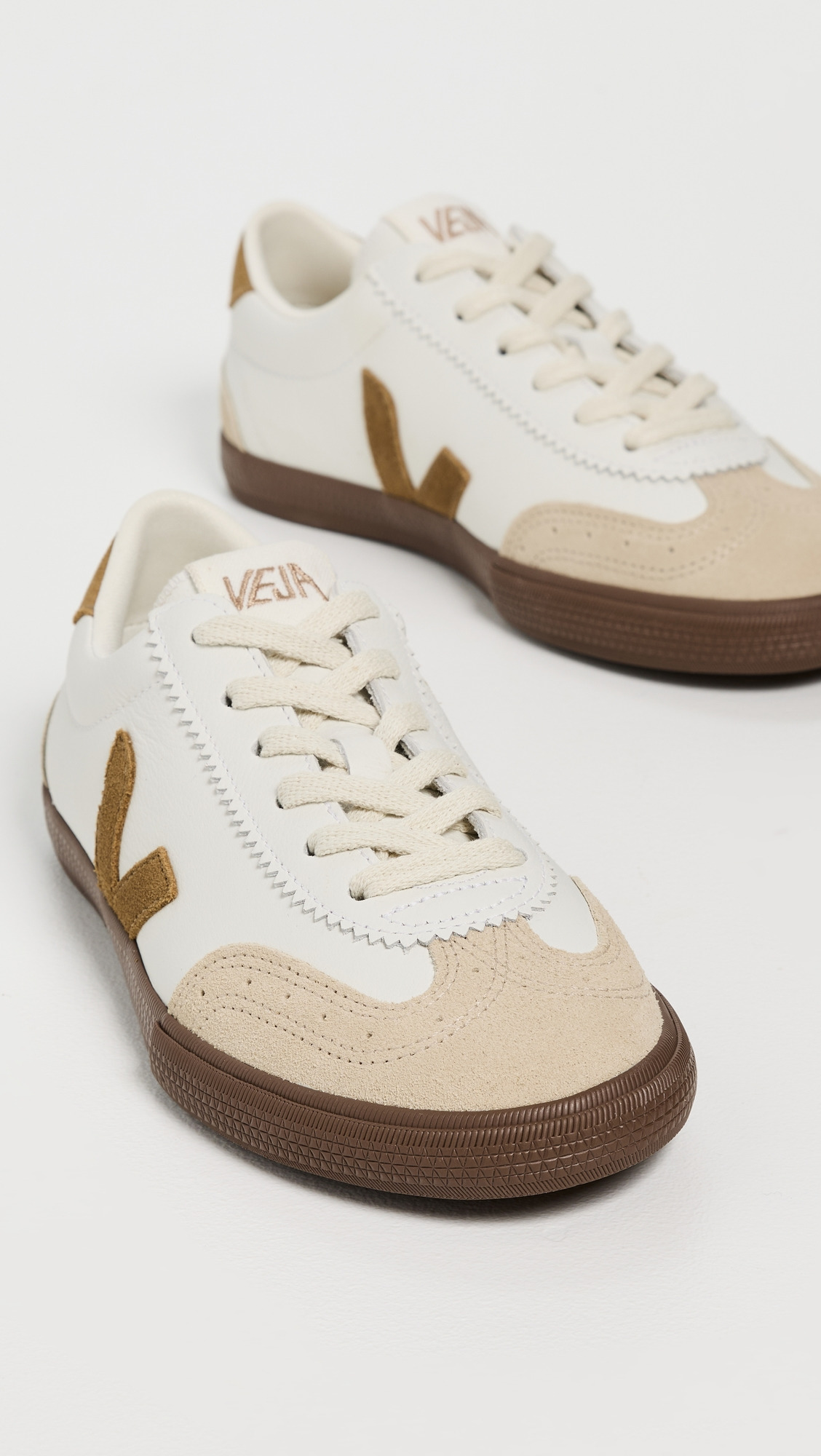 Leather Volley Sneakers - 4