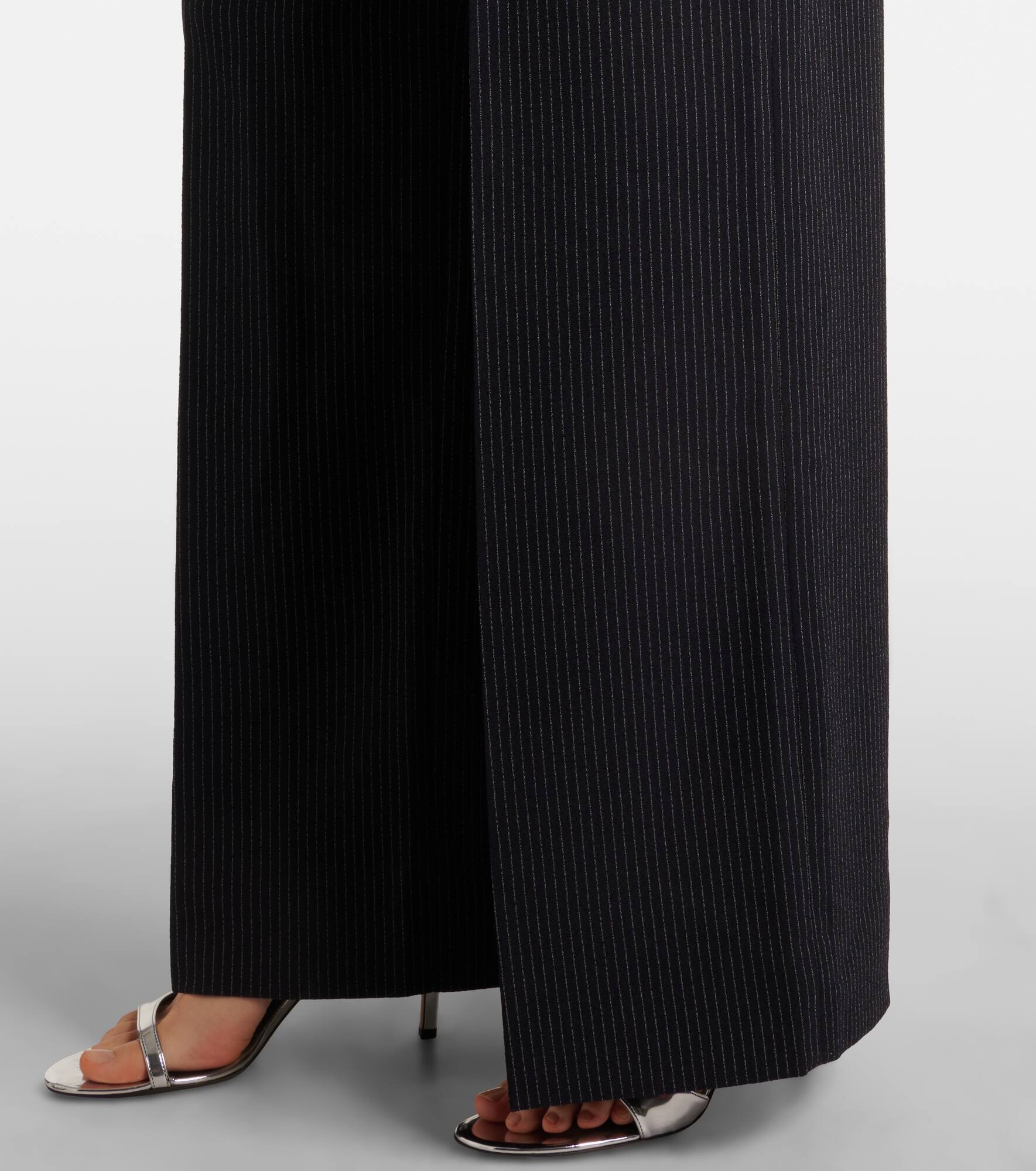 Romina striped crêpe wide-leg pants - 5