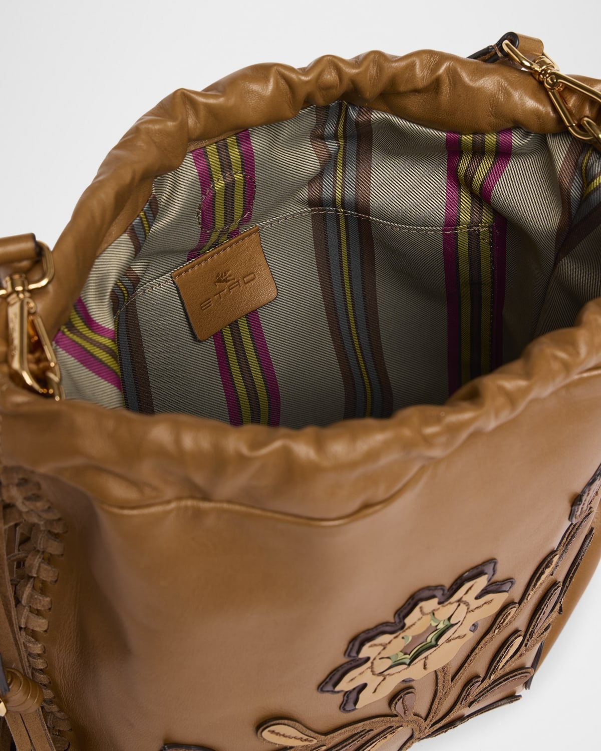 Kalispera Fringed Leather Shoulder Bag - 4