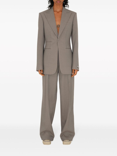 Burberry wool tailored trousers outlook