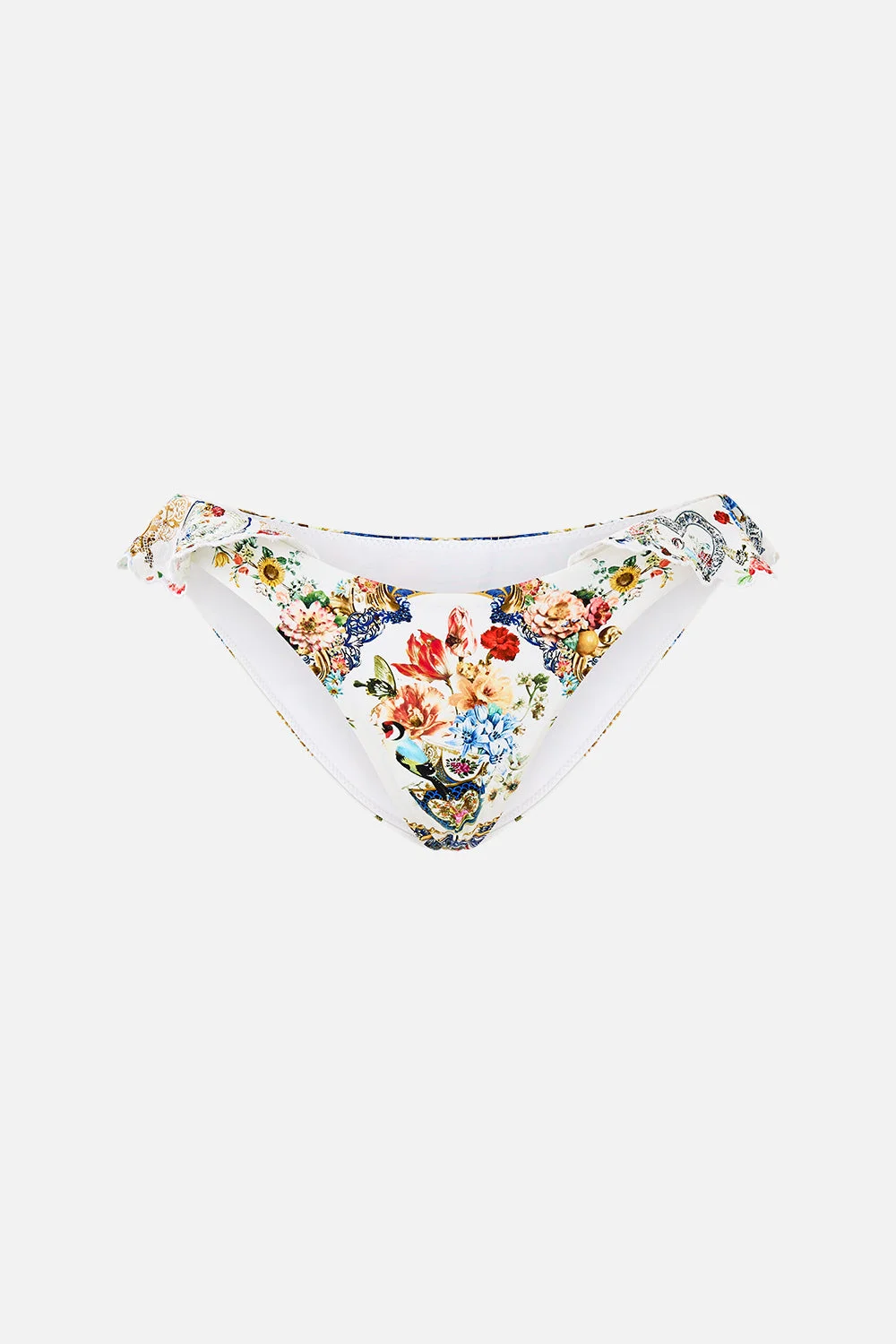 REGULAR BIKINI BOTTOM WITH FRILL SIDE - 1