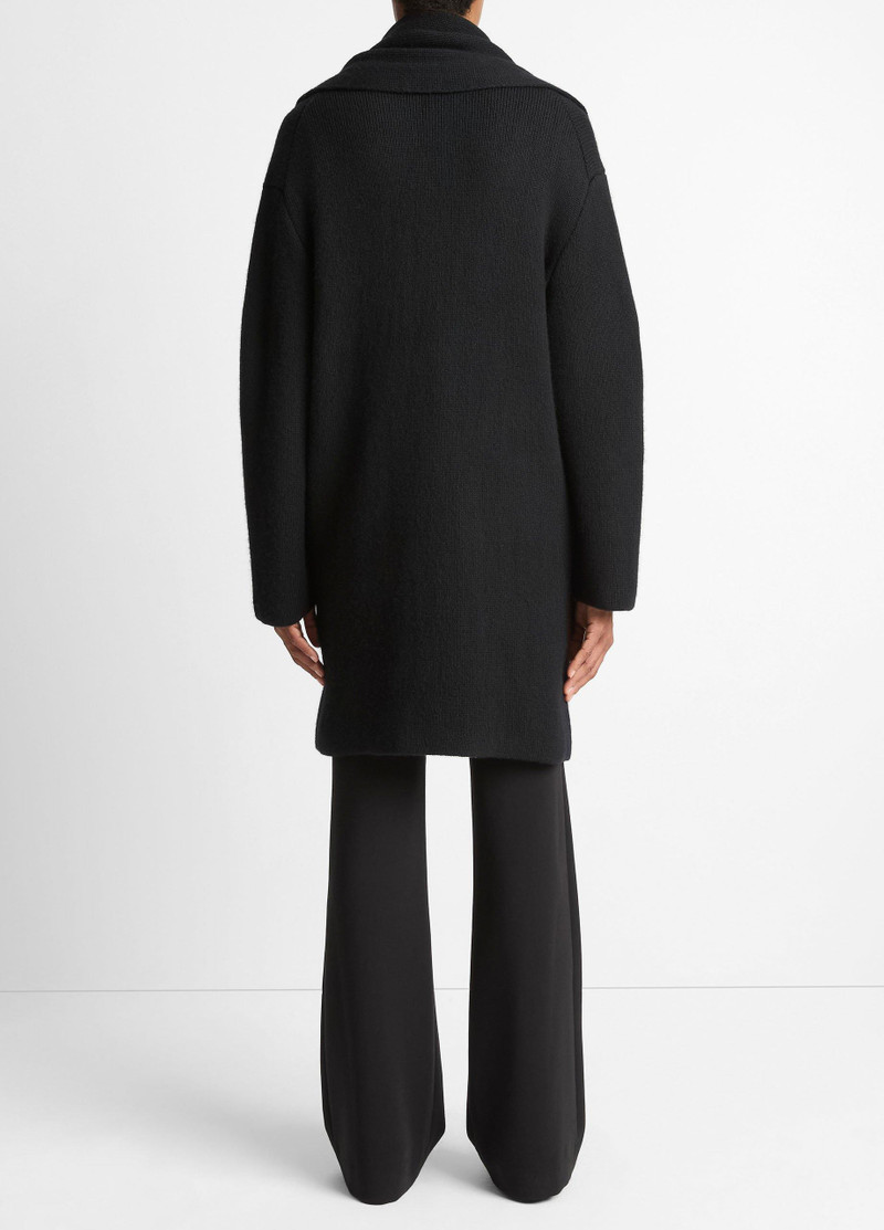 Vince Draped-Scarf Wool-Blend Car Coat outlook