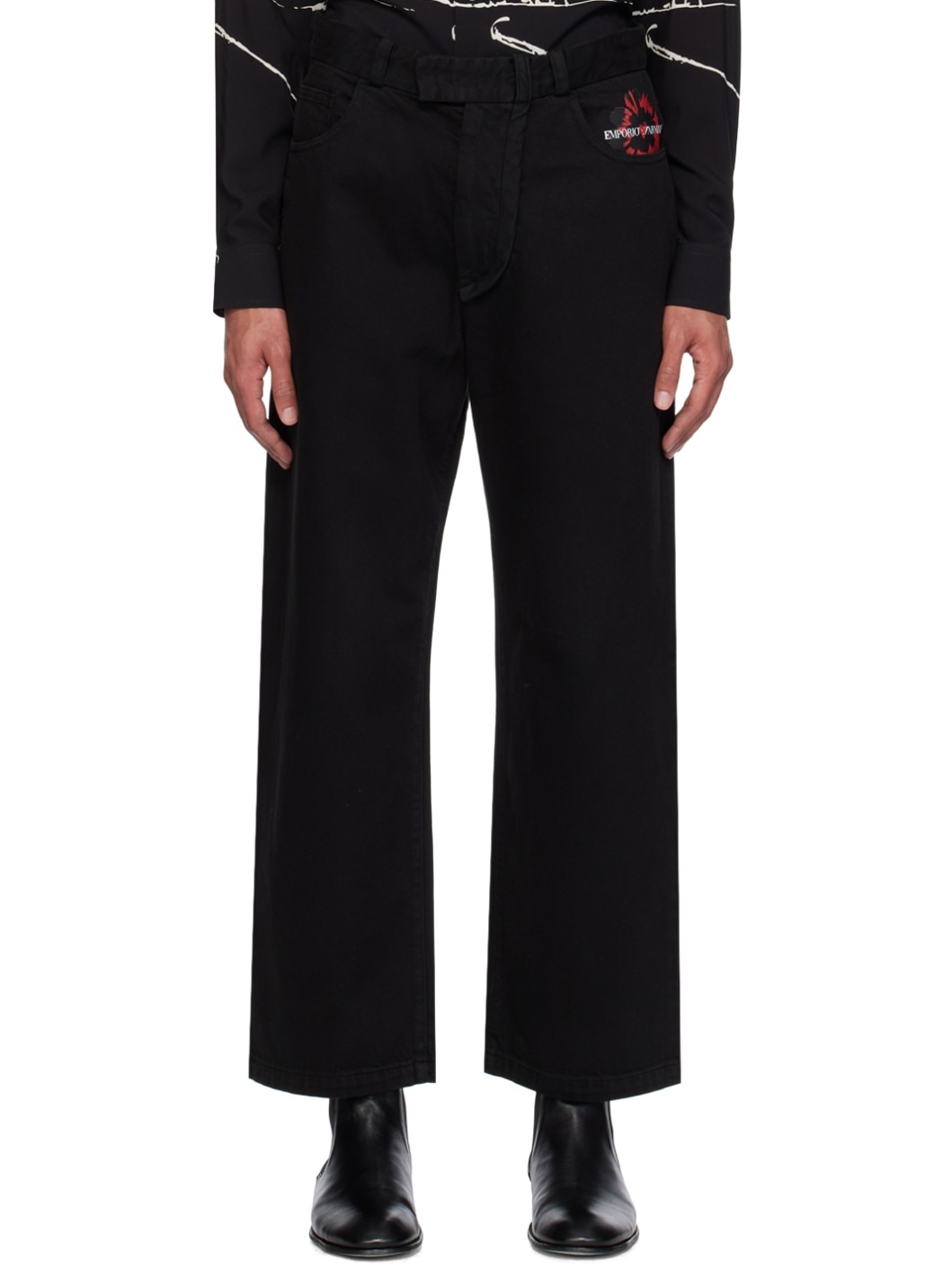 Black Bonded Jeans - 1