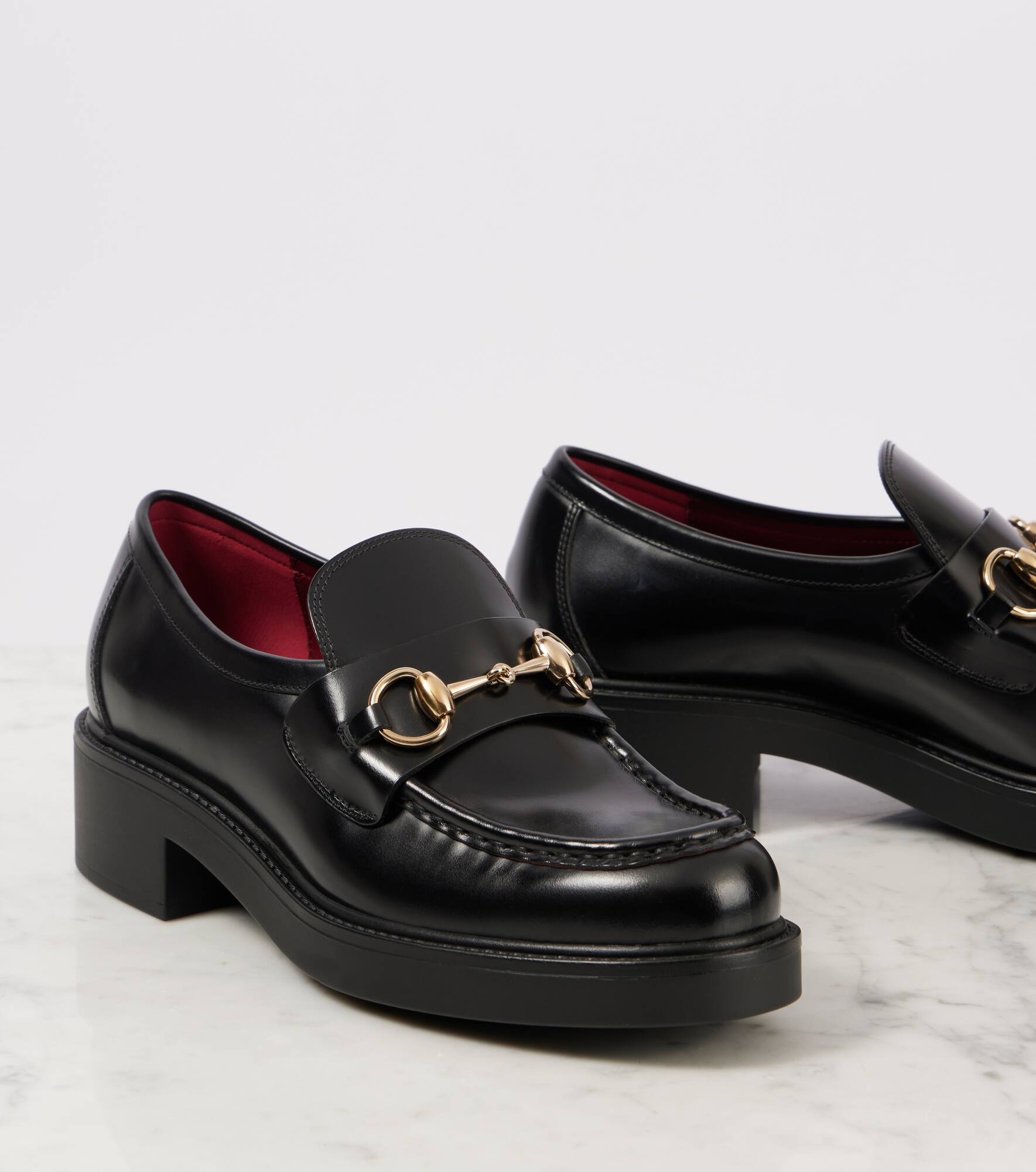 Horsebit leather loafers - 5