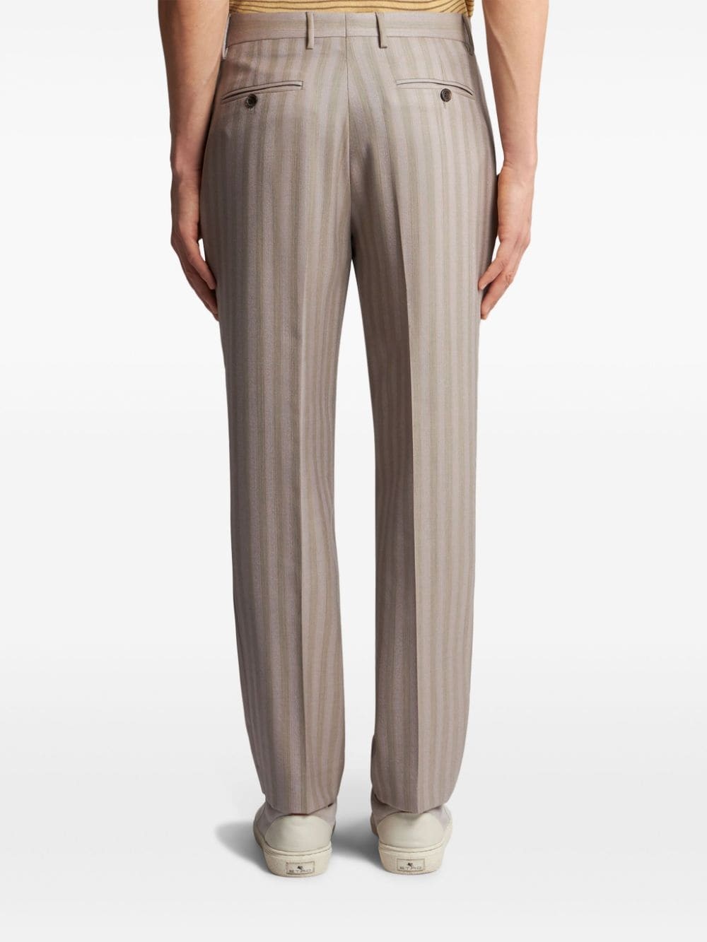 striped tailored trousers - 4