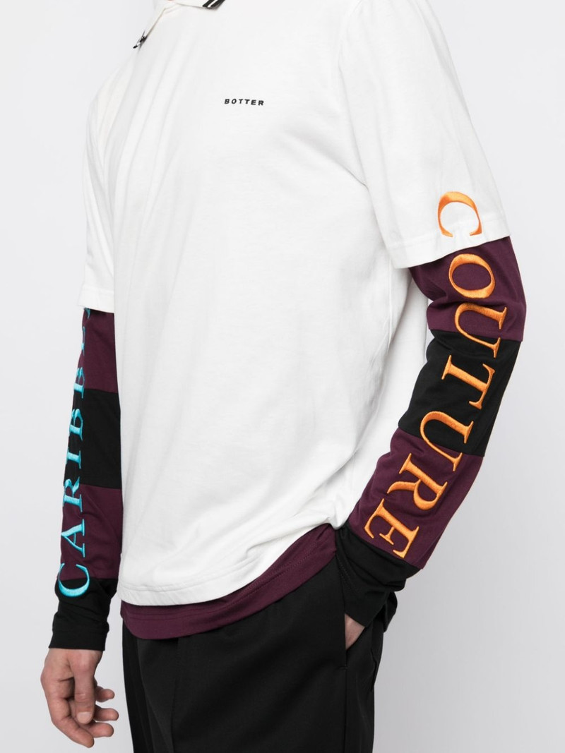 계층화 효과 Logo-embroidered T 셔츠 5