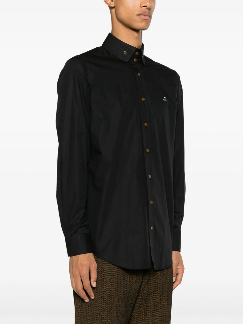 Vivienne Westwood Vivienne Westwood Orb-embroidered Poplin Shirt outlook