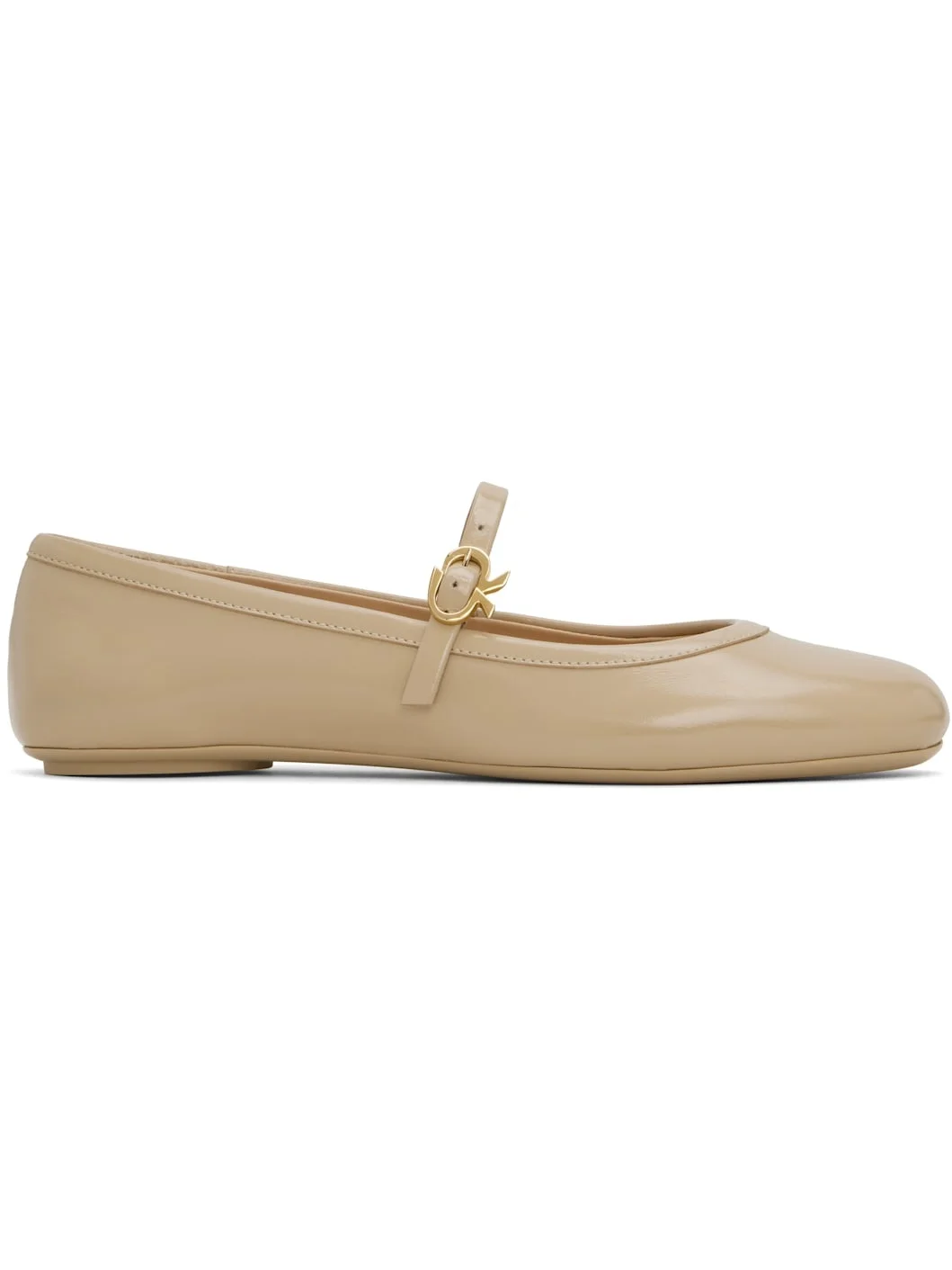 Beige Carla Ballerina Flats - 1