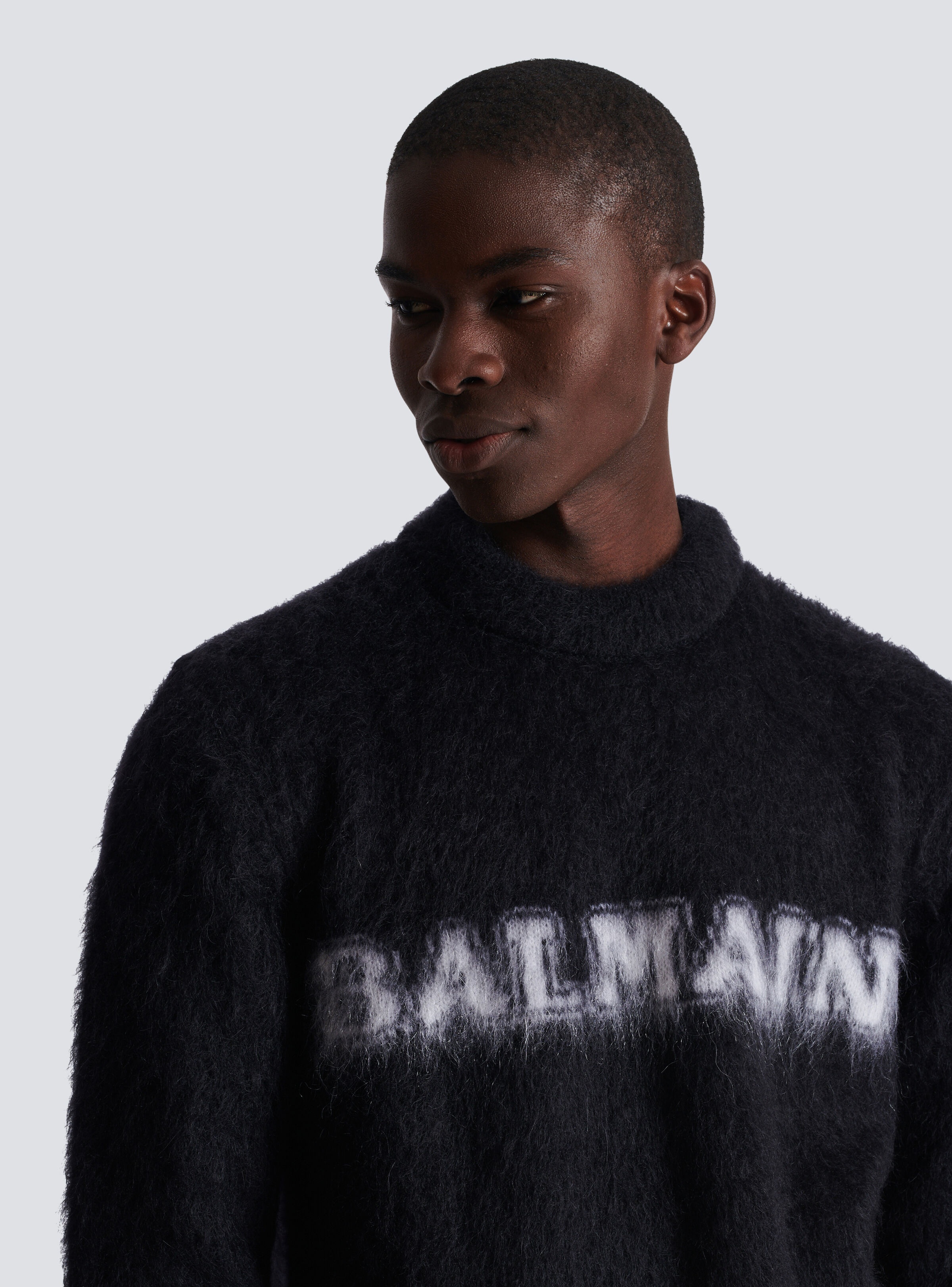 Retro Balmain jumper in brushed mohair - 7