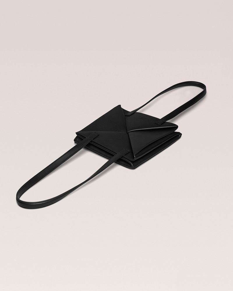 THE ORIGAMI TOTE MIDI - Midi tote bag - Black 1
