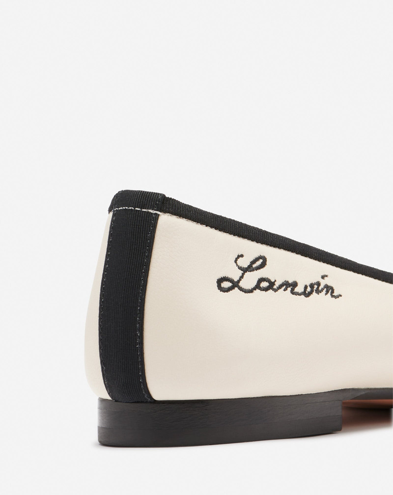 LANVIN CLASSIC LEATHER BALLET PUMPS 5