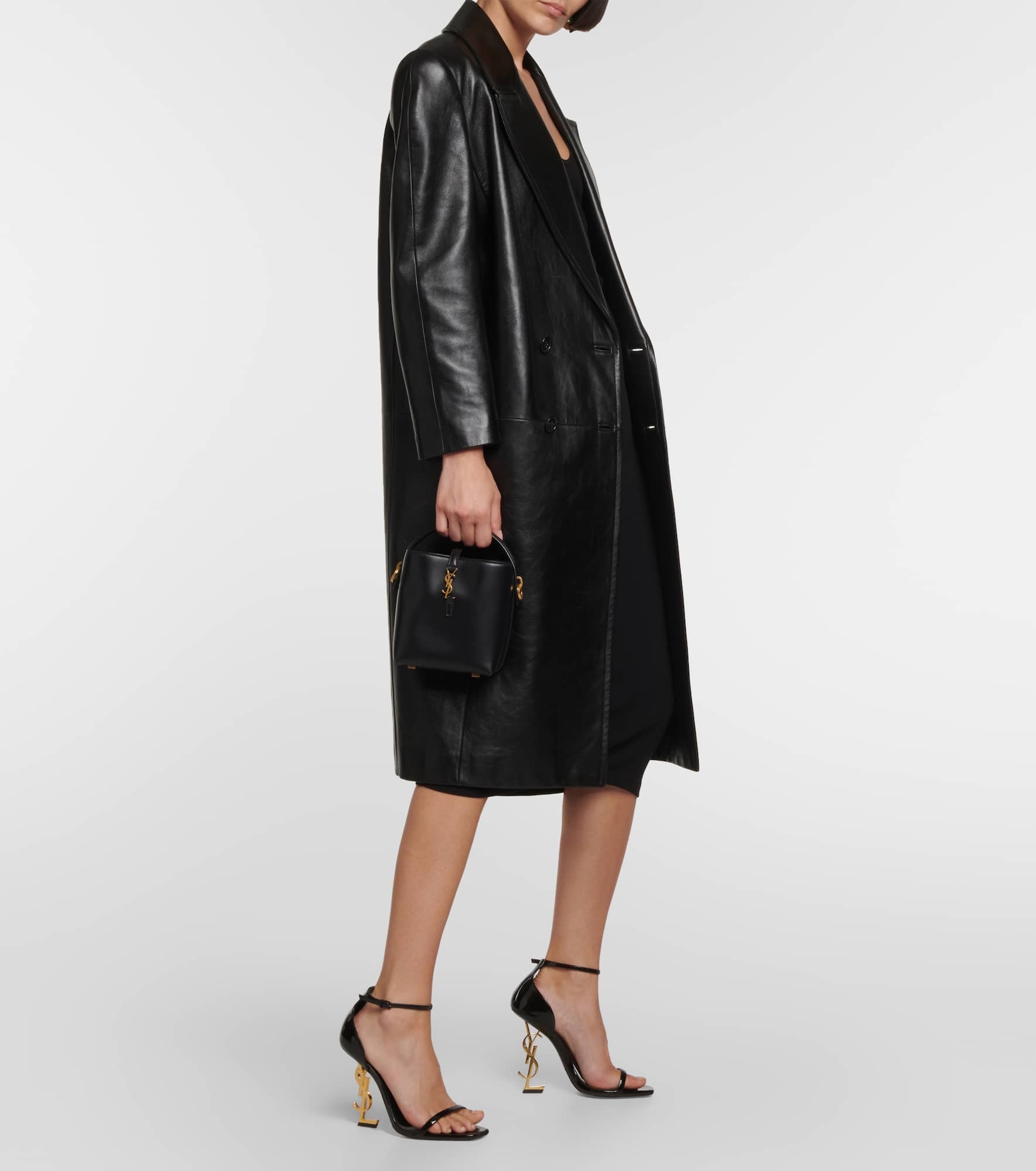 Le 37 Mini leather bucket bag - 5