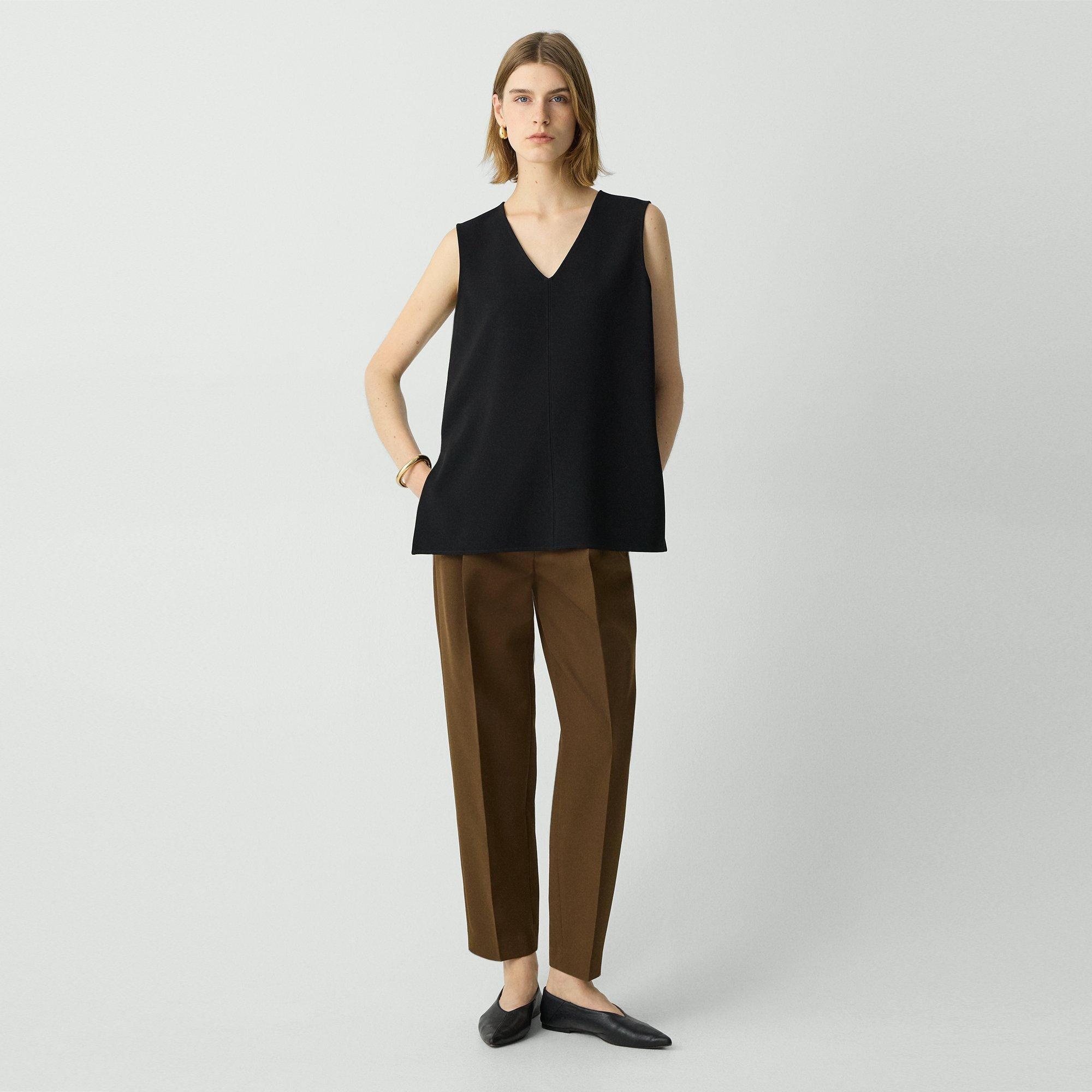 Tapered High-Rise Pant in Wool-Blend - 2