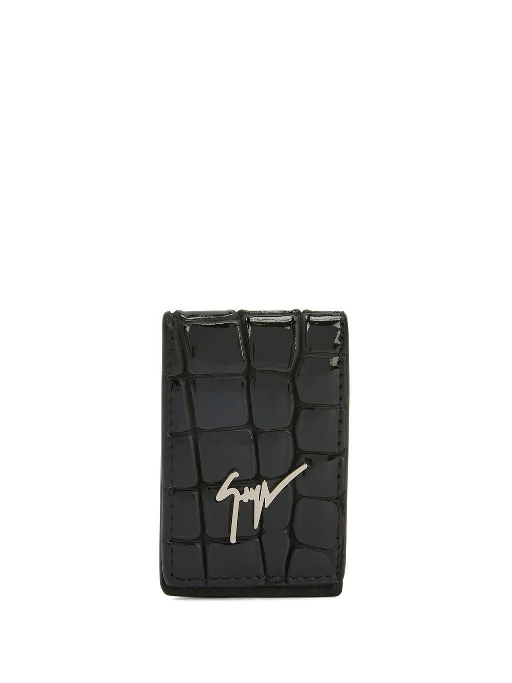 Albert logo-plaque cardholder - 1