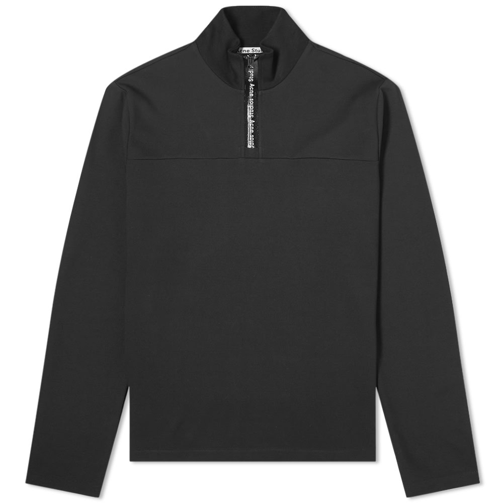 Acne Studios Ellington Tech Logo Quarter Zip - 1