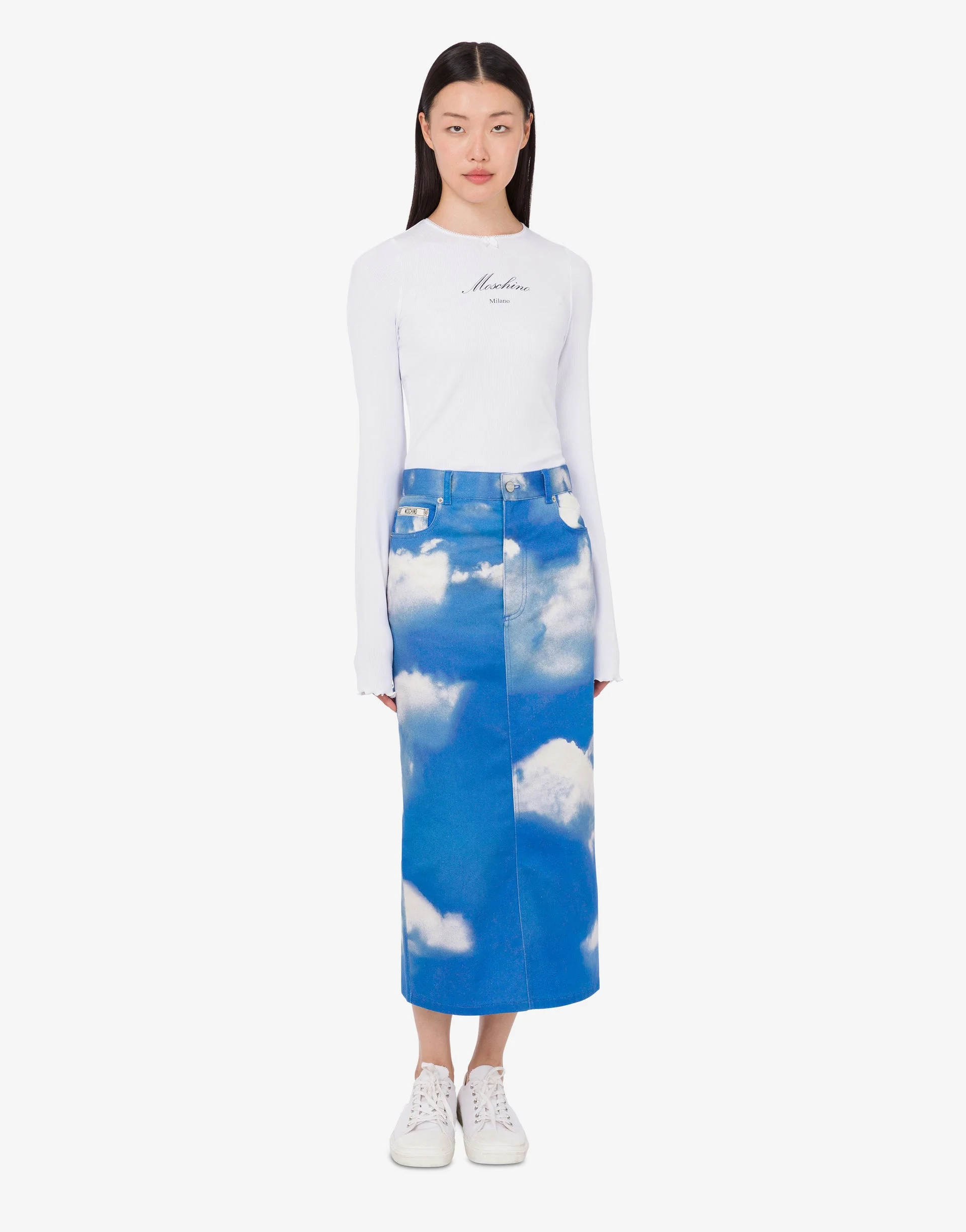 ARCHIVE CLOUDS COTTON BULL SKIRT - 1