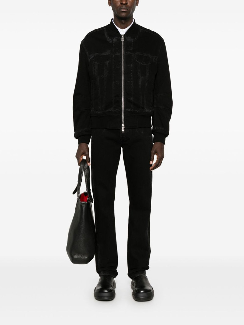 Alexander McQueen Ghostwash mid-rise straight jeans outlook