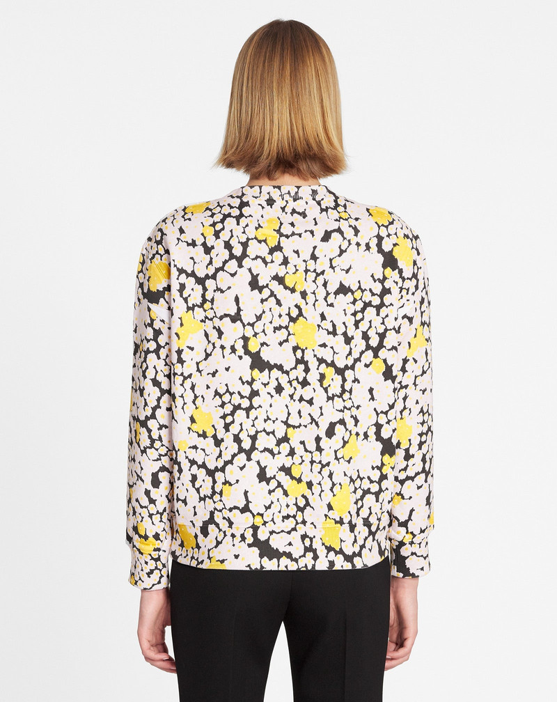 OVERPRINTED EMBROIDERED LANVIN PARIS SWEATSHIRT 4