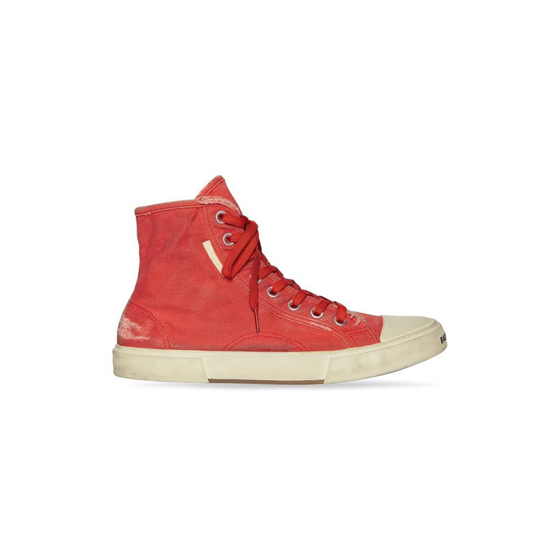 Men's Paris High Top Sneaker in Red - 1