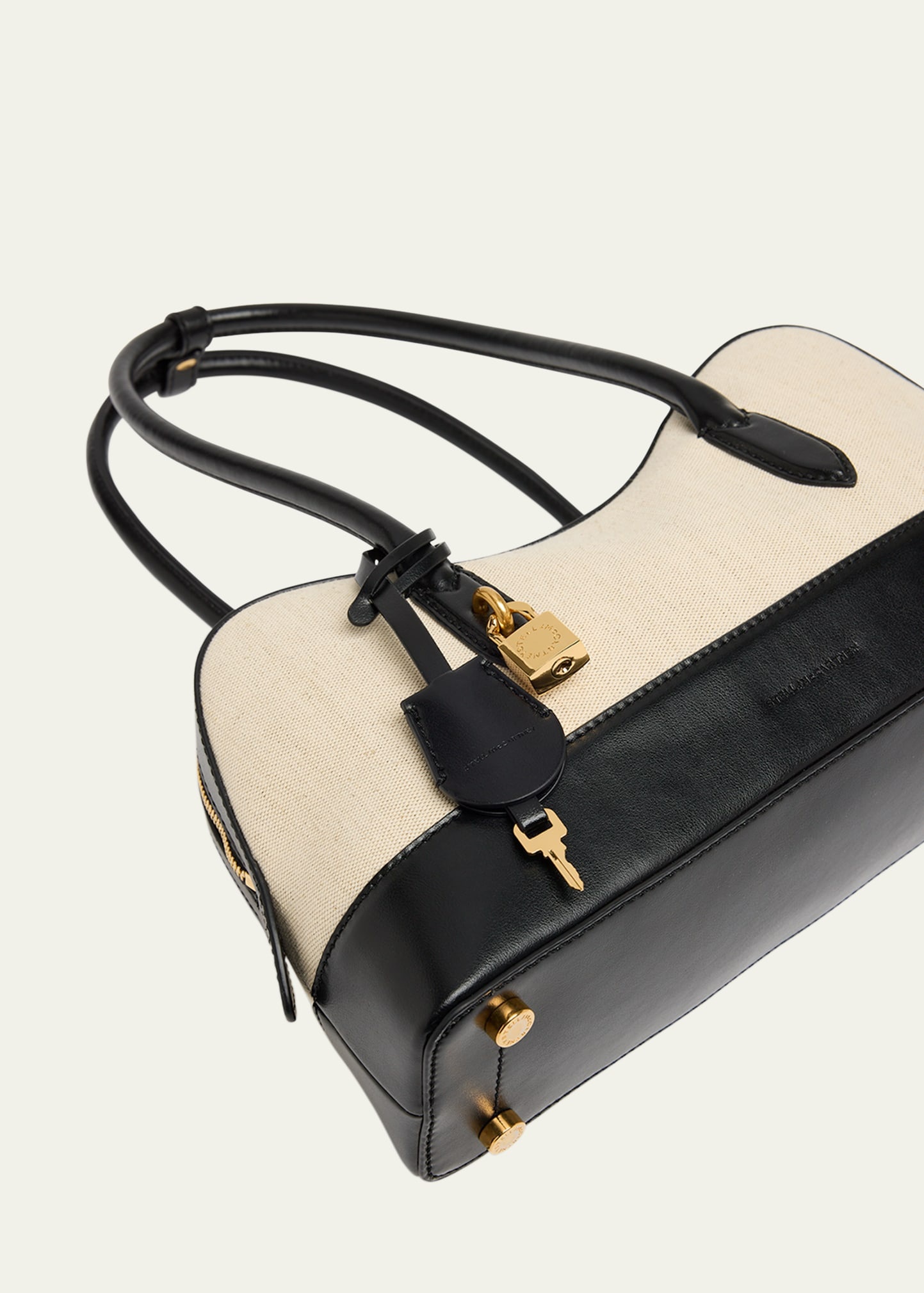 Stella Ryder Medium Cotton Canvas and Alter Mat Shoulder Bag - 5