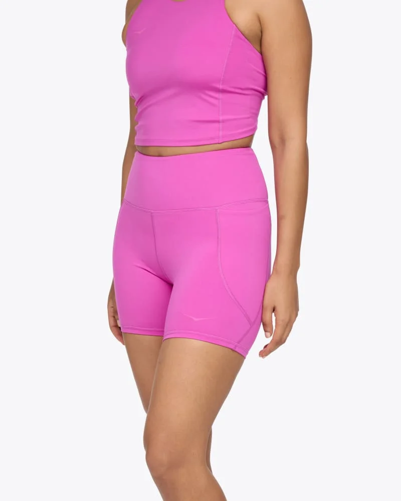 Women's Elaro 5" Bike Short in Fuschia - 1