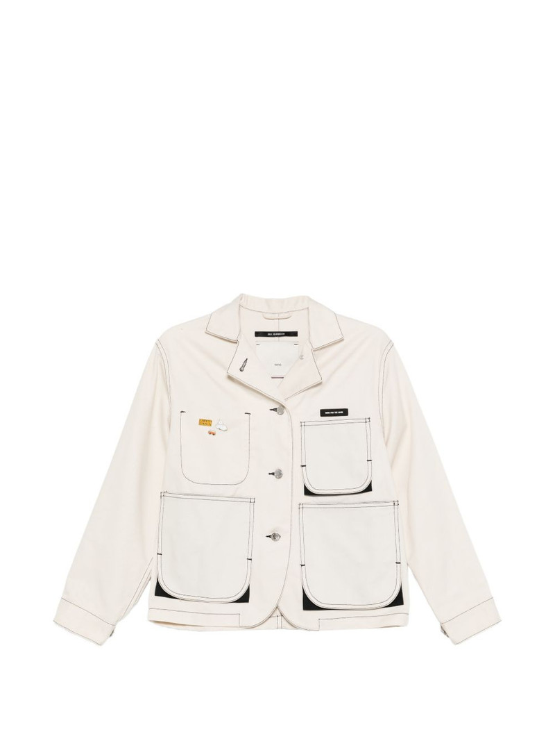 Art patch-pocket topstitch jacket 1