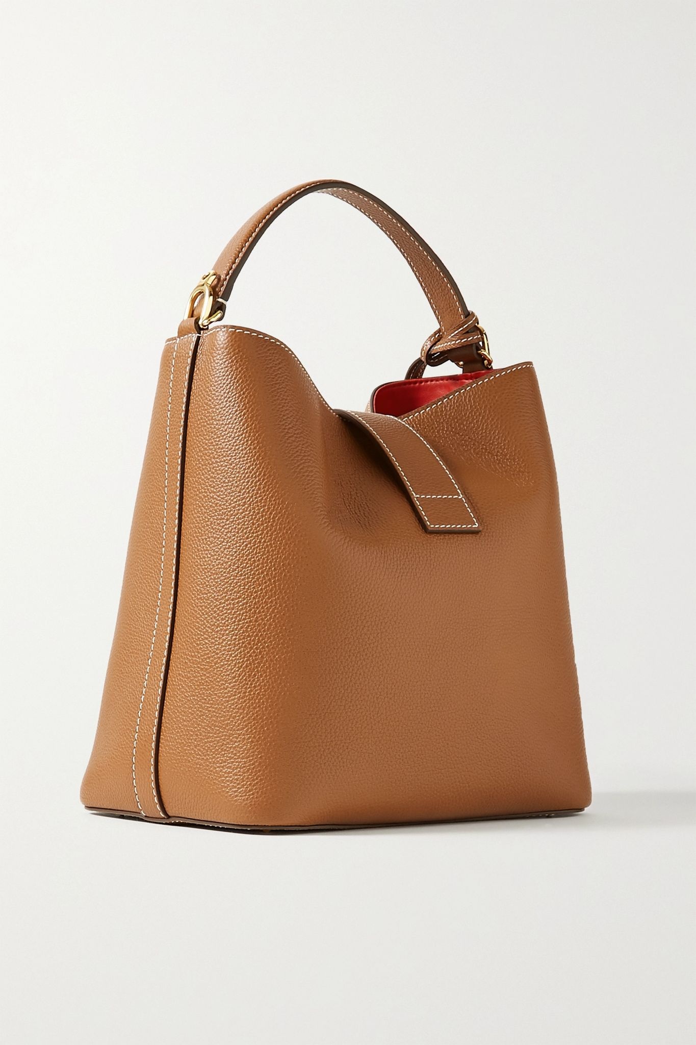 Murphy large textured-leather bucket bag - 3