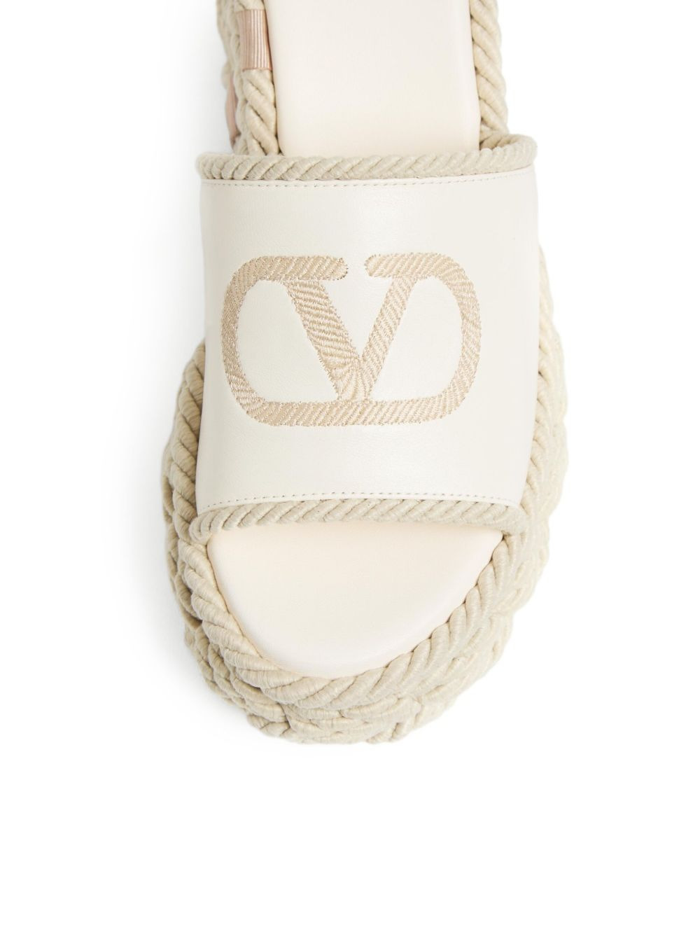 100mm Vlogo torchon mules - 5