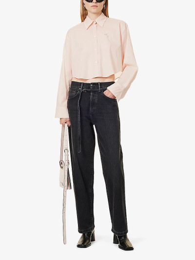 Acne Studios 1991 faded-wash straight-leg mid-rise jeans outlook