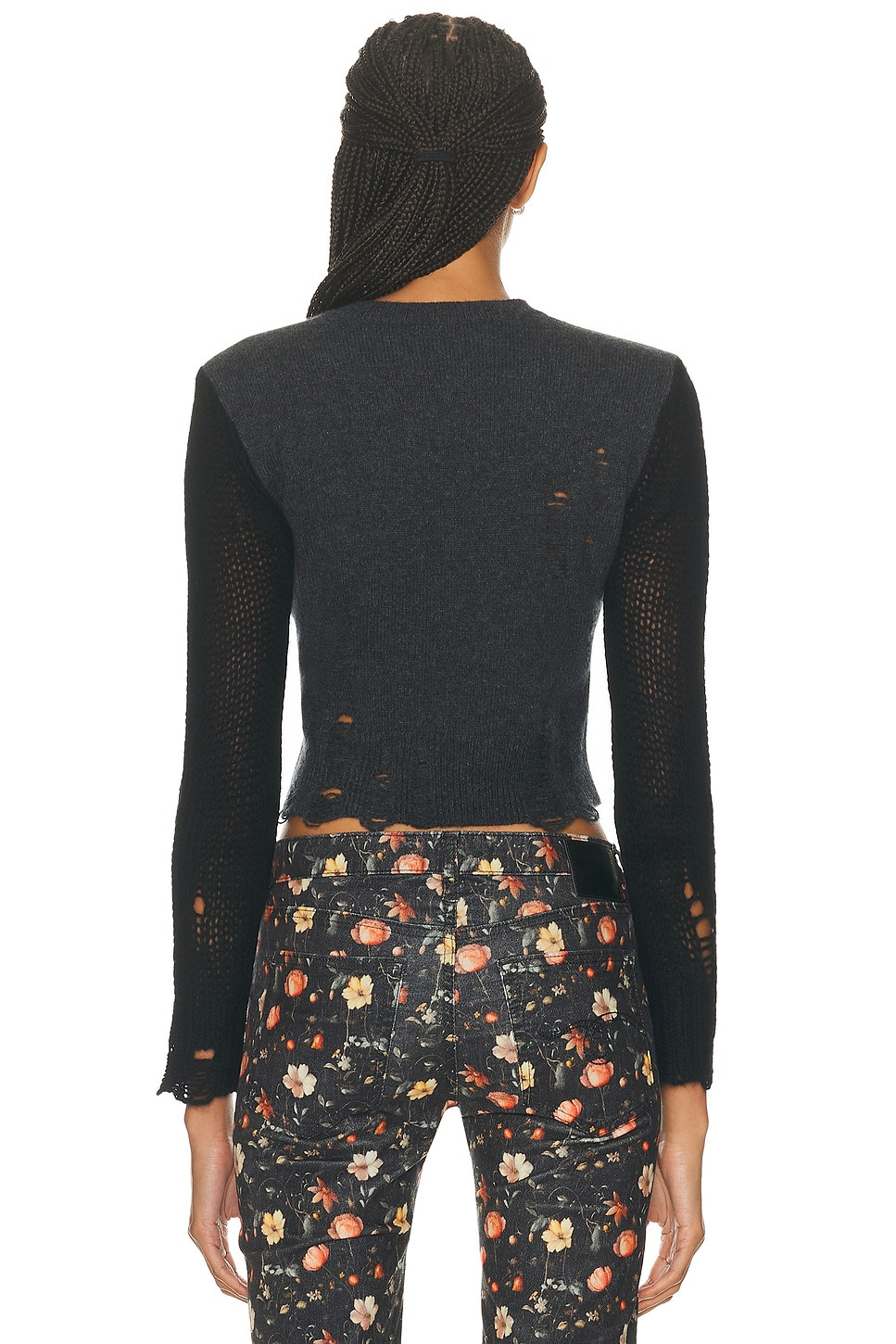 Combo Sleeve Baby Crewneck Sweater - 3