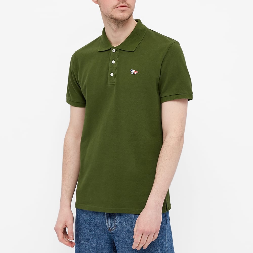 Maison Kitsuné Tricolor Fox Patch Polo - 4