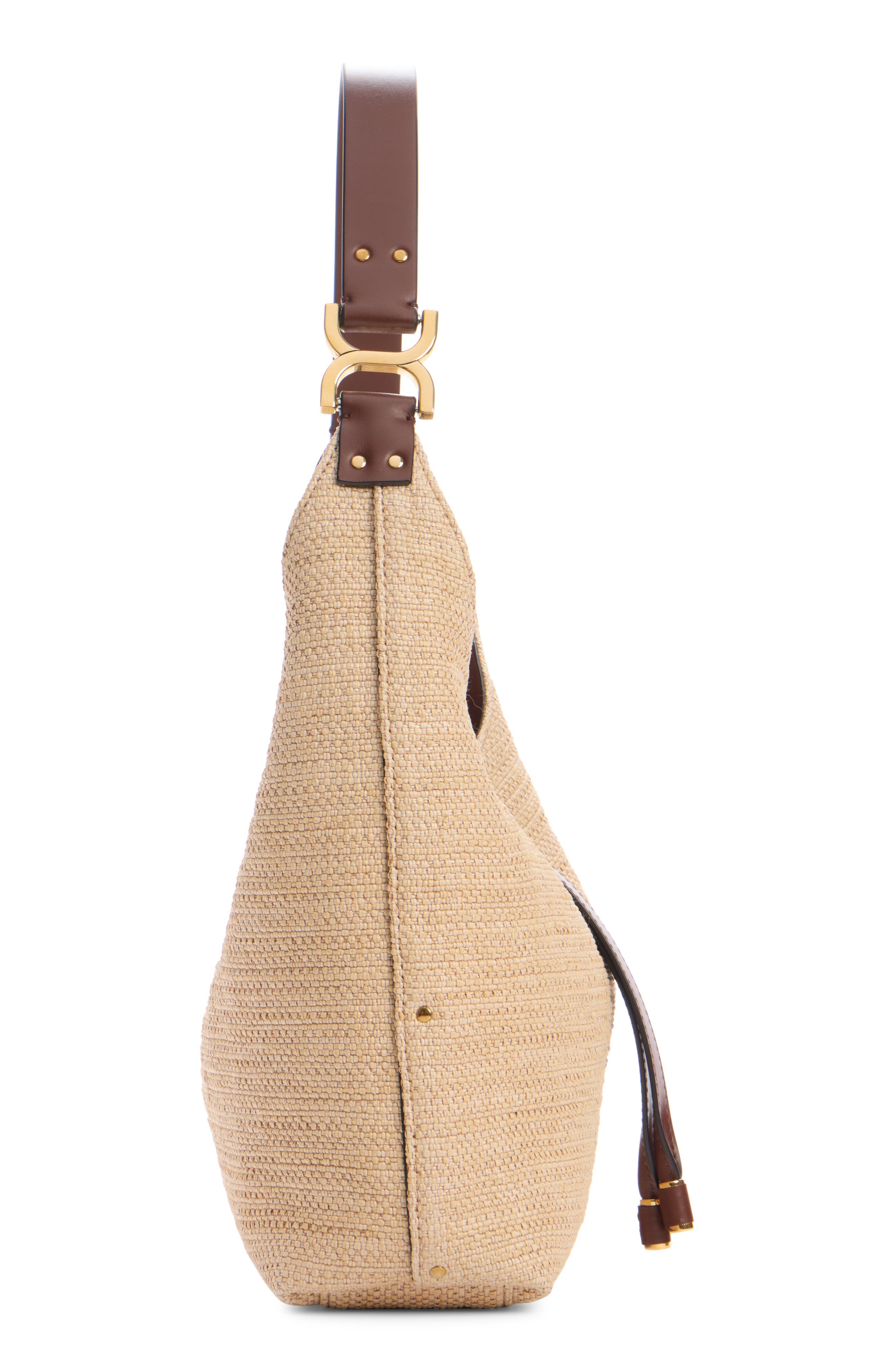 Chloé Small Marcie Woven Hobo Bag in Hot Sand at Nordstrom - 4