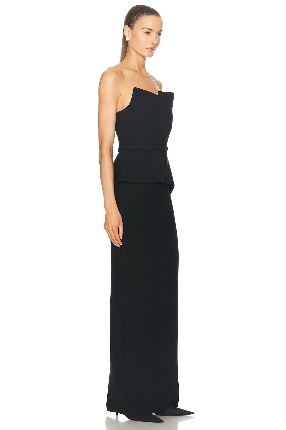 Strapless Crepe Gown - 2