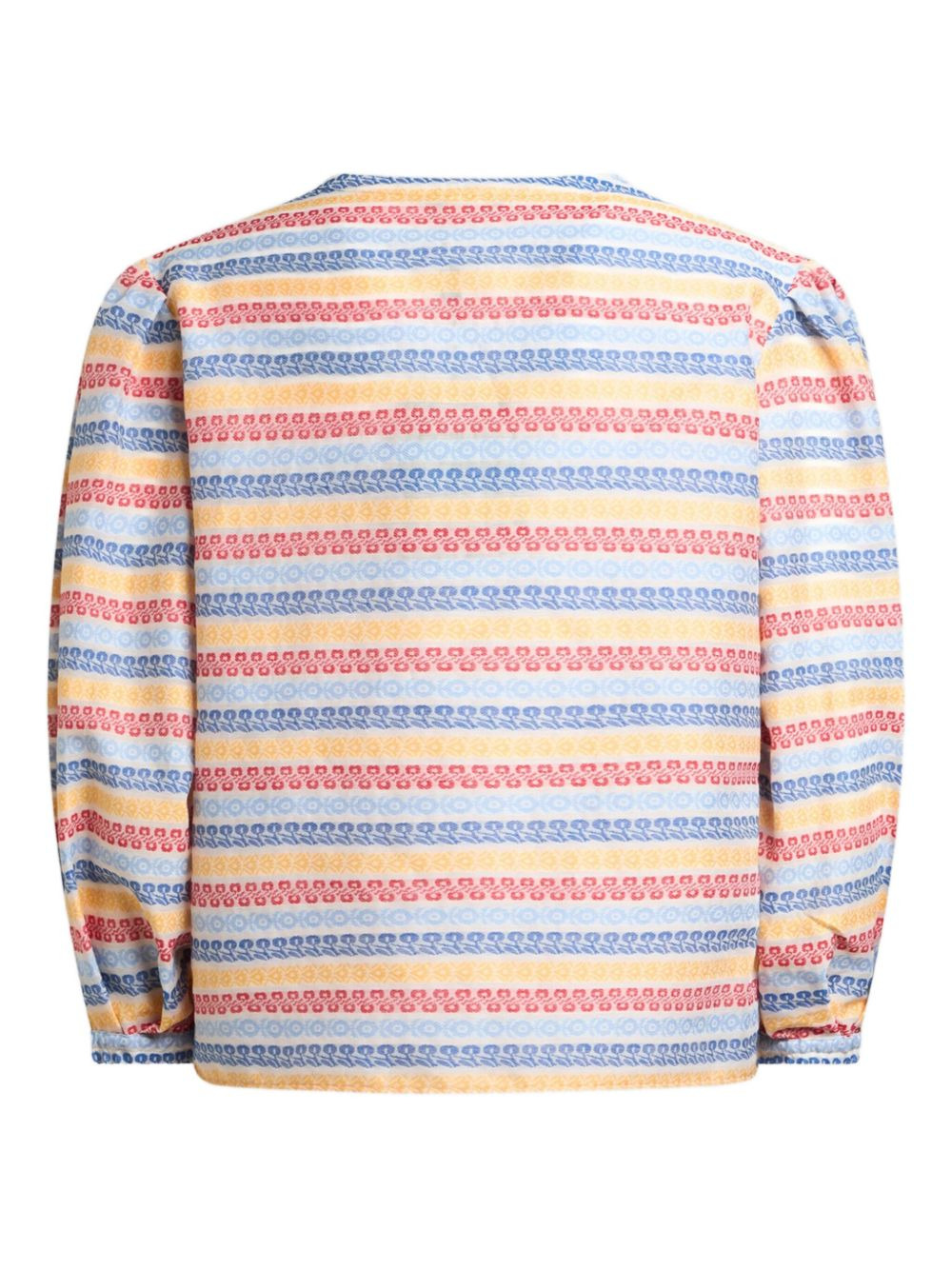 jacquard striped blouse - 2