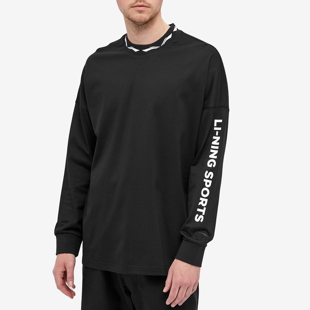 Li-Ning Logo Collar Ls Tee - 4