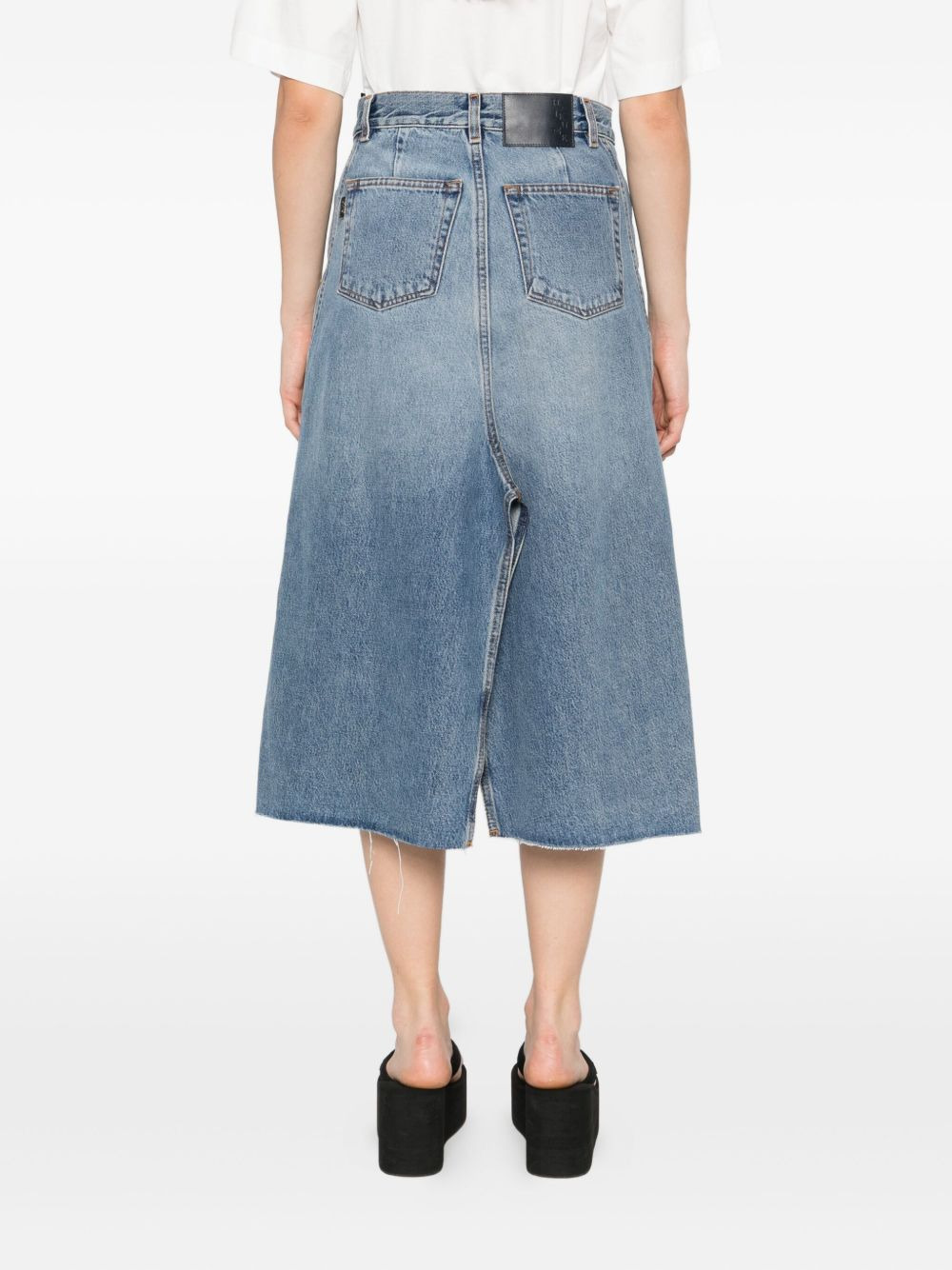Stacy denim midi skirt - 4
