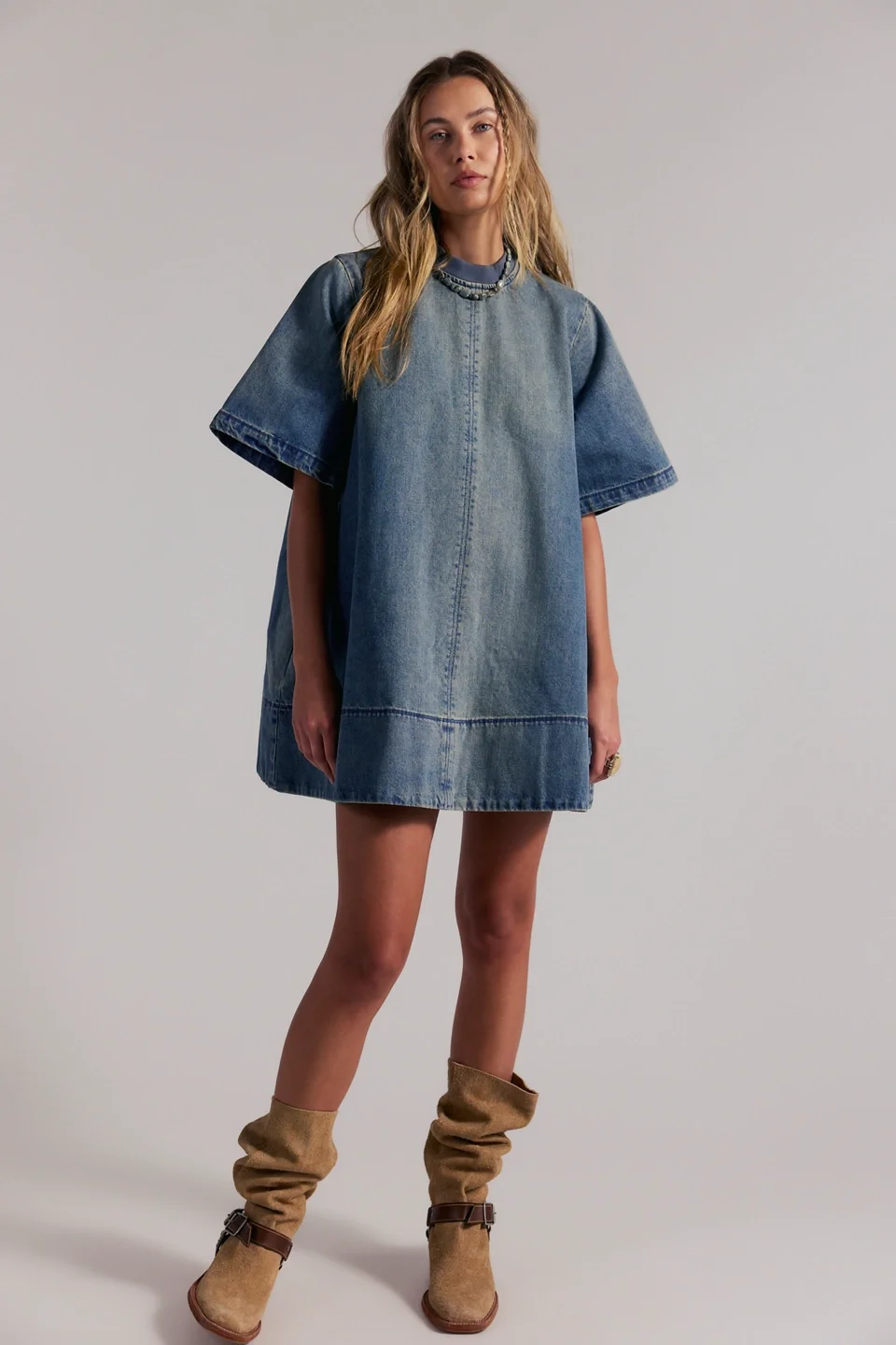 love for lemons white dress Julia Mini Draped crêpe satin gown Size:EXTRA SMALL/SMALL Pullover design Photoprops_Robe