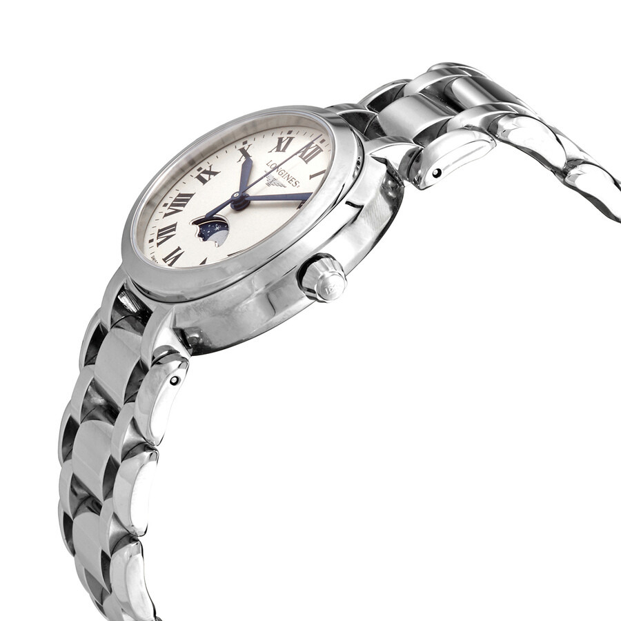 Longines Prima Luna Quartz White Dial Ladies Watch L8.115.4.71.6 - 2