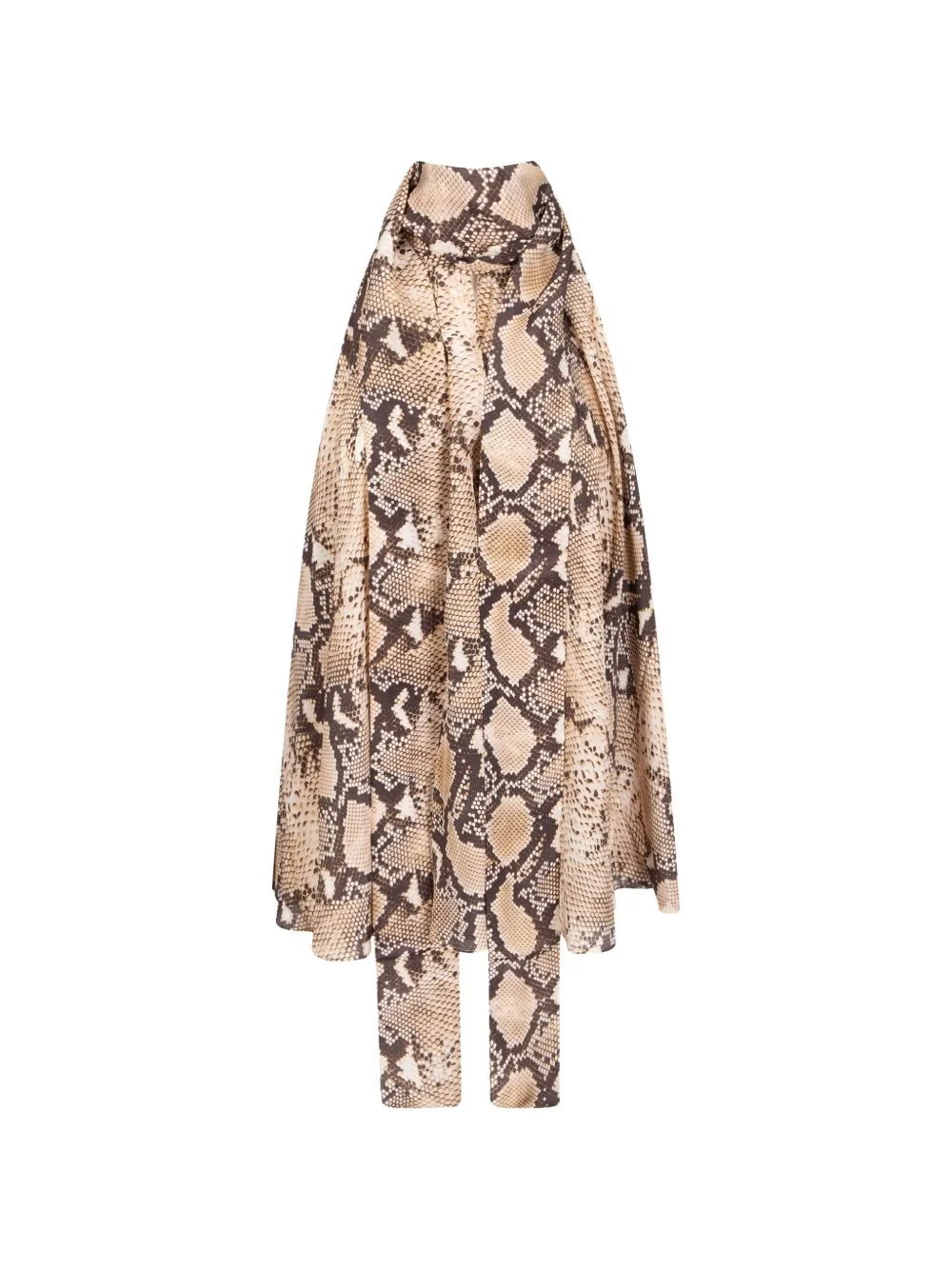 snake-print blouse - 1