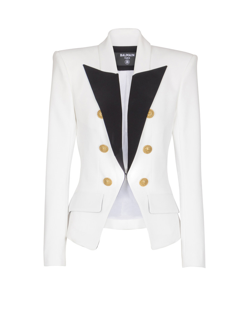 6-buttons two-tone jacket 1