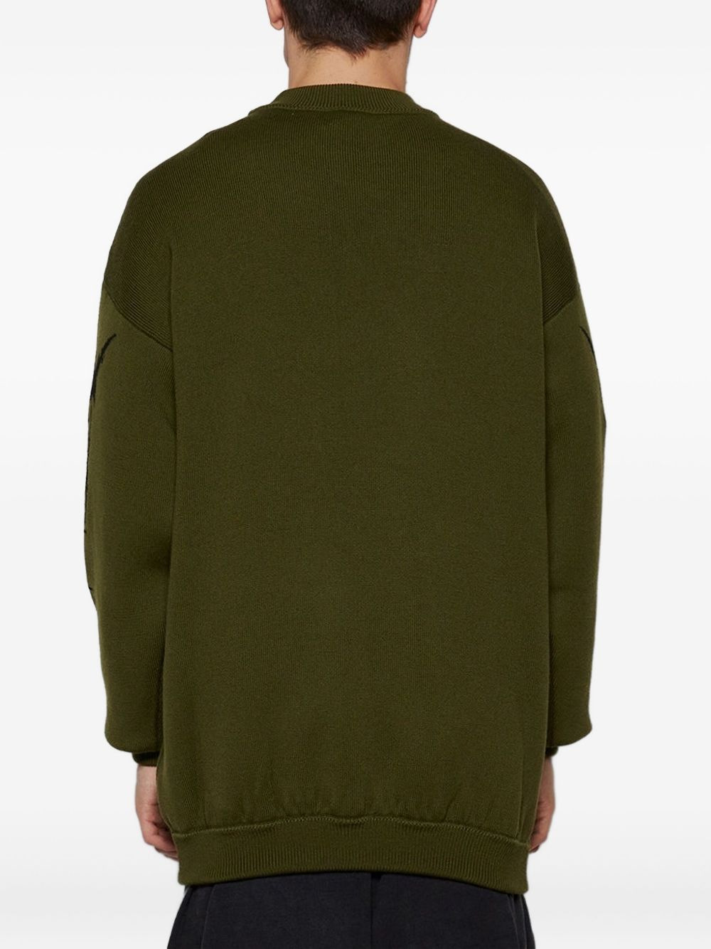 logo-sleeve sweater - 4