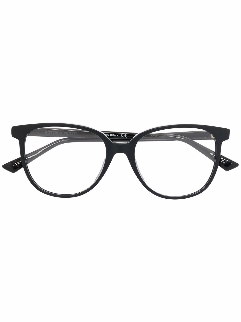 clear square-frame glasses - 1