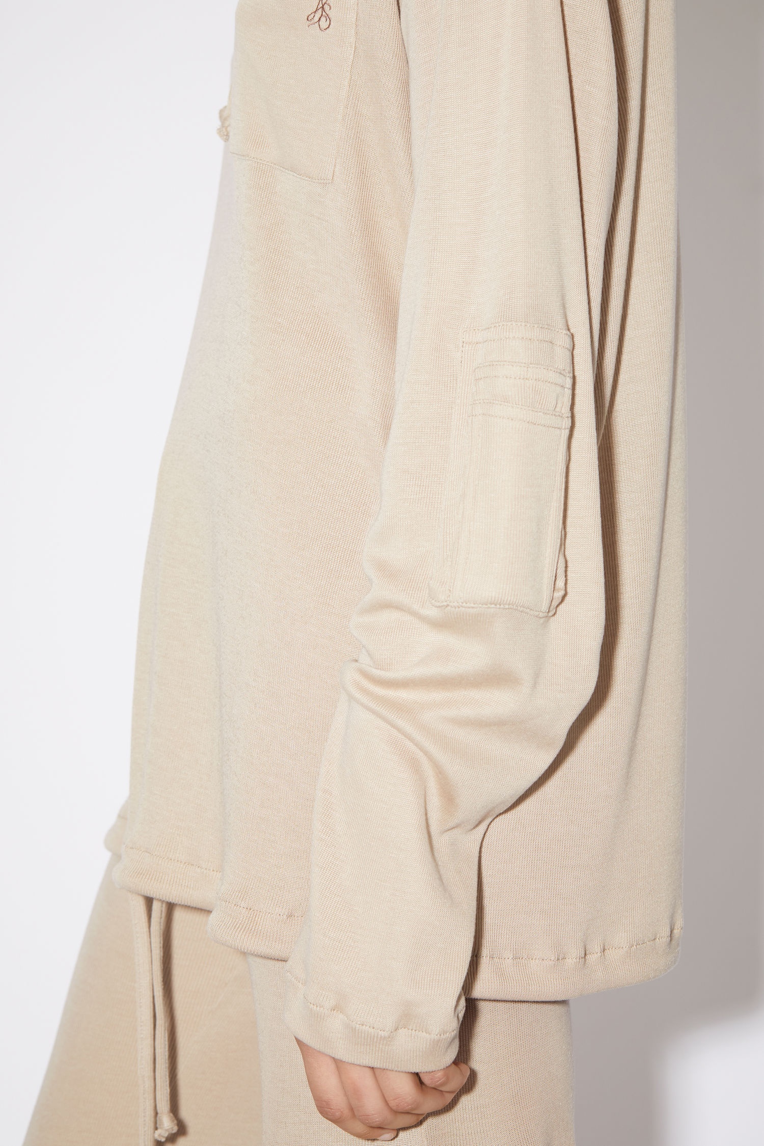 Relaxed sweatshirt - Beige - 5