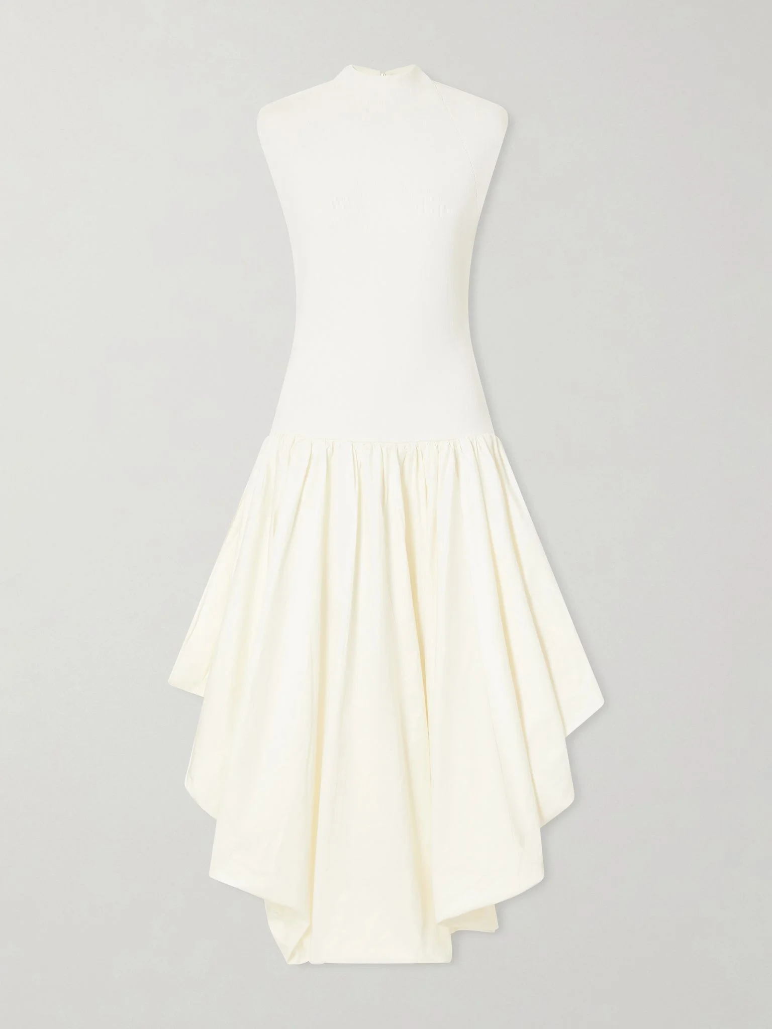 Venetia satin midi dress Cream - 1