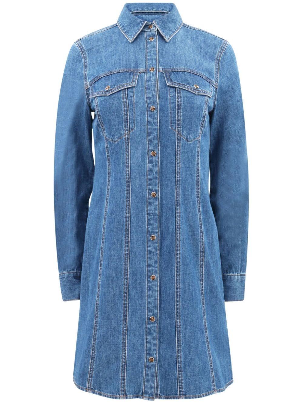 Tami denim mini shirtdress - 1