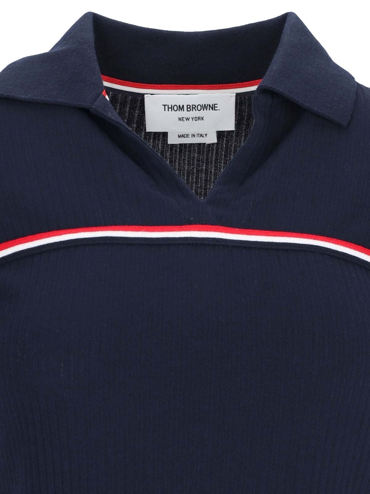 'THREE STRIPES' KNIT POLO SHIRT - 3