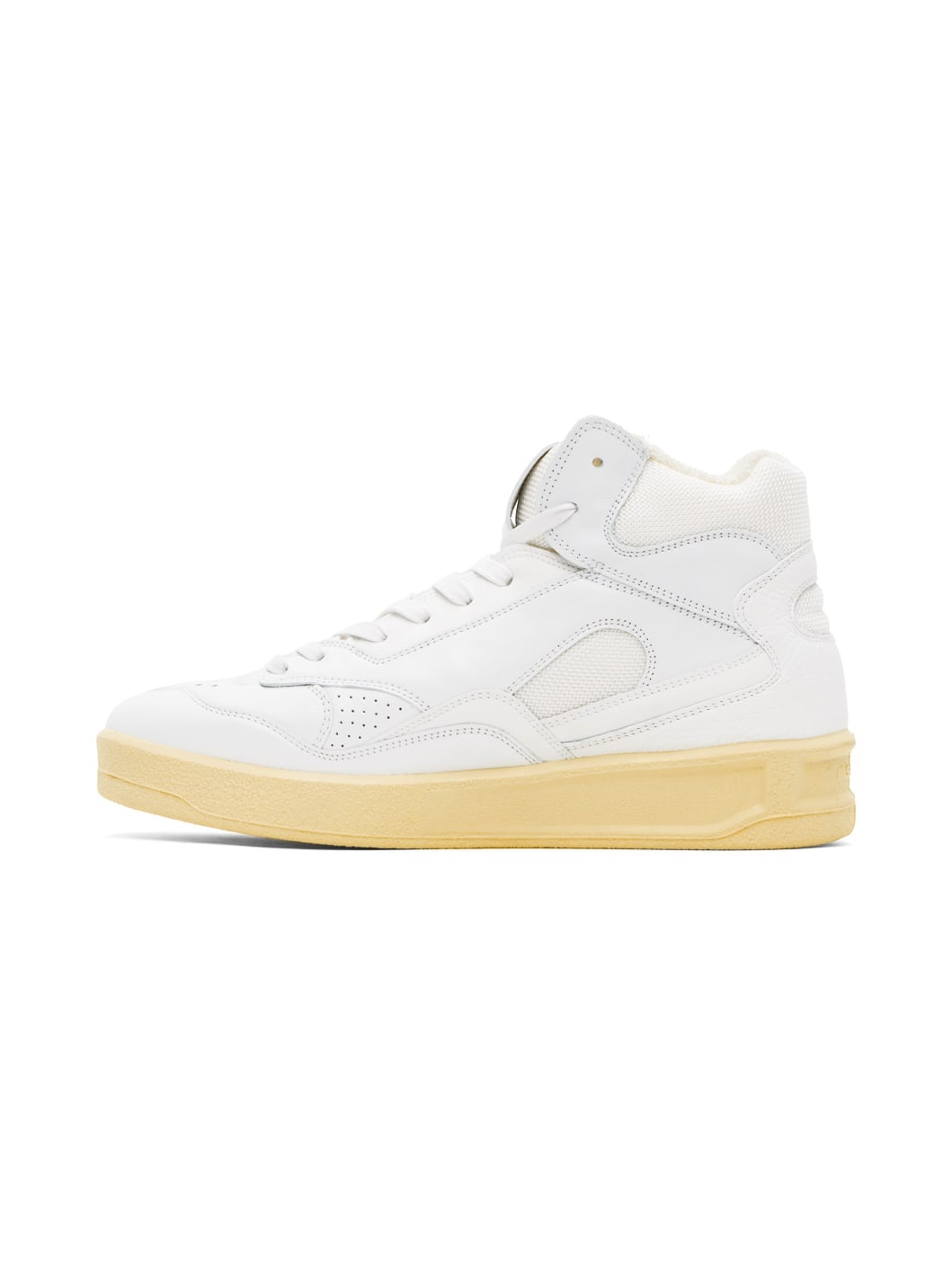 White High-Top Sneakers - 3