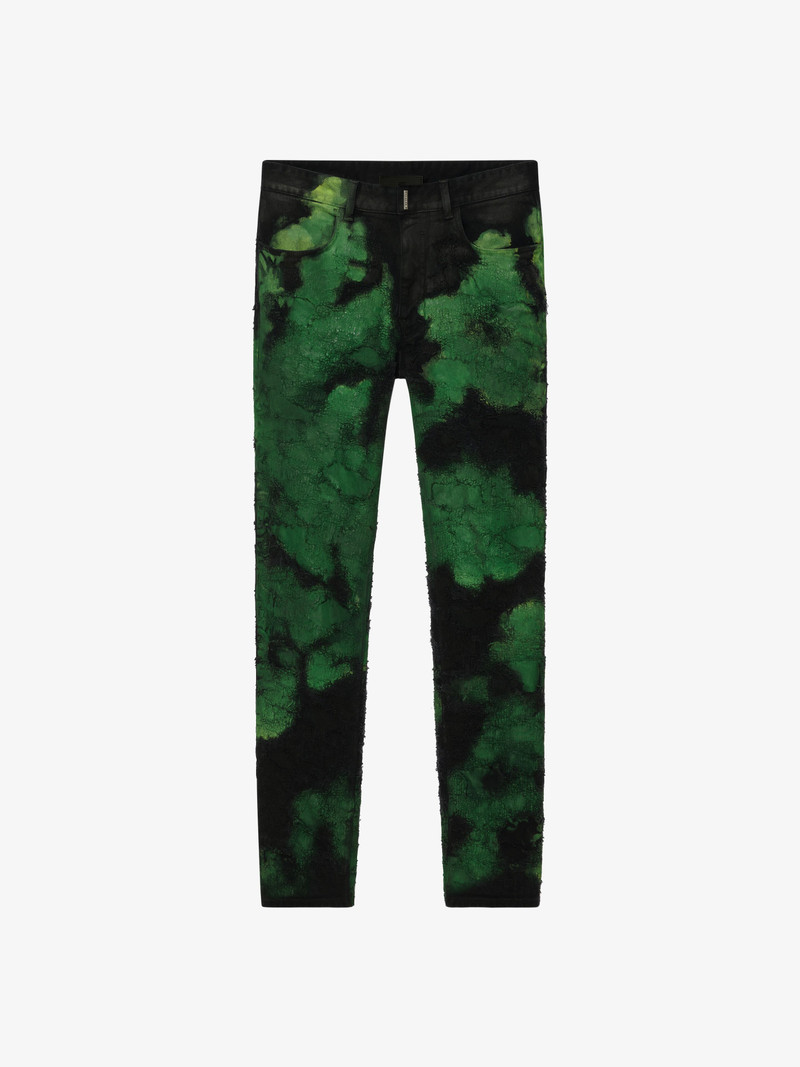 JEANS IN PAINTED DESTROYED DENIM 1