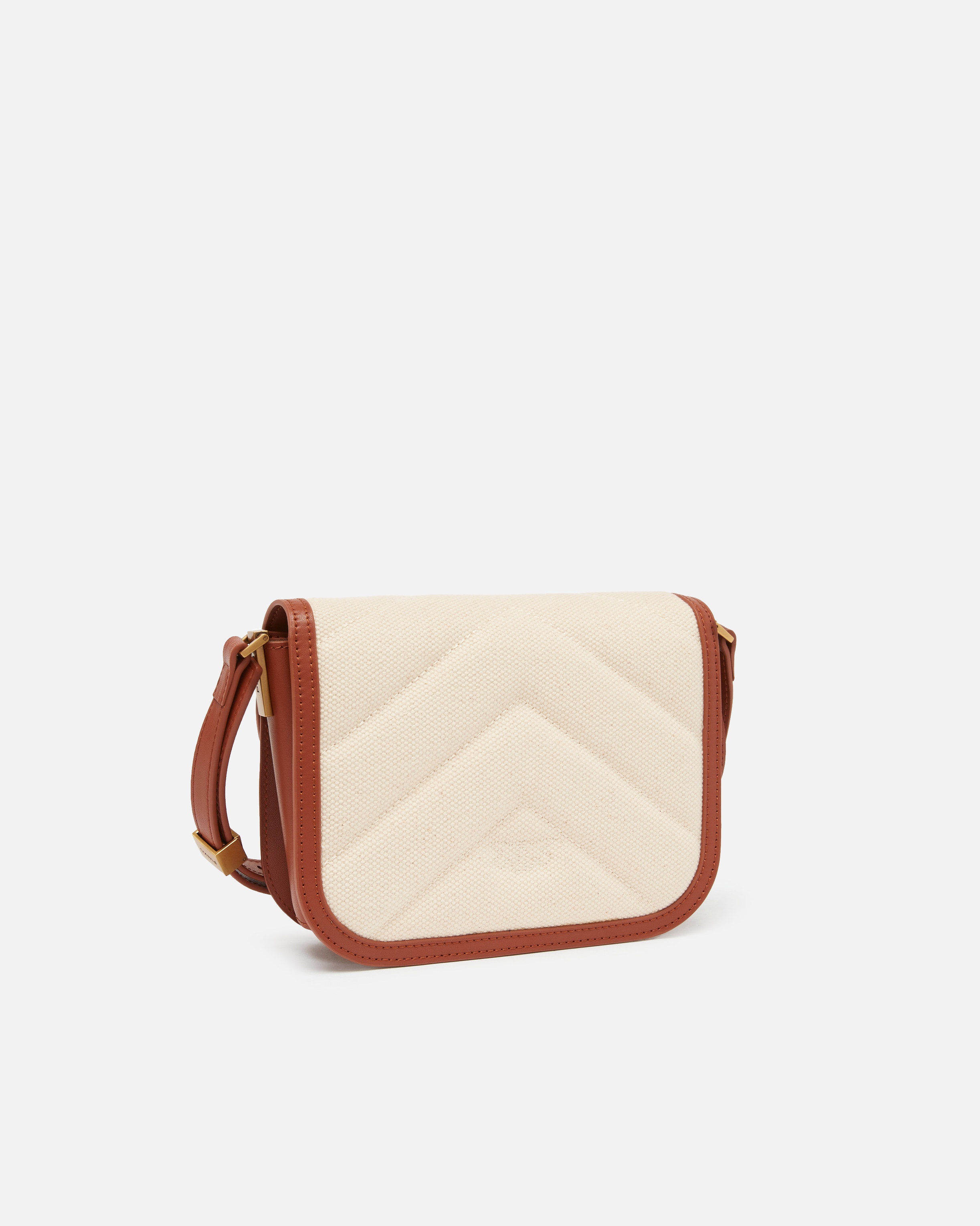LOVE BAG SQUARE HANDBAG IN CANVAS AND LEATHER - 2