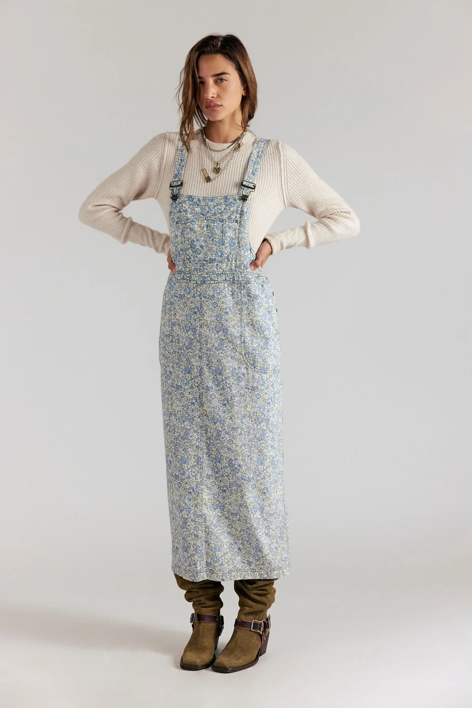 Hanson Apron Midi Dress - 1